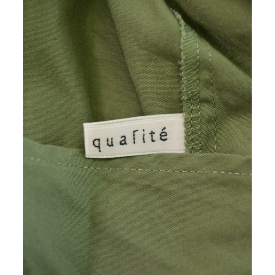 qualite(カリテ)のqualite カリテ ワンピース F カーキ 【古着】【中古】 レディースのワンピース(ひざ丈ワンピース)の商品写真