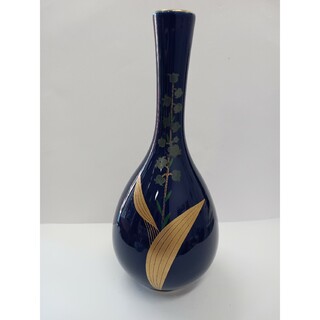 深川製磁 - 深川製　花瓶　すずらん　深川ブルー