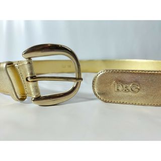 ドルチェアンドガッバーナ(DOLCE&GABBANA)の【ＧＯＬＤ】Dolce & Gabbana　高級レザーベルト　本革/真鍮　正規品(ベルト)