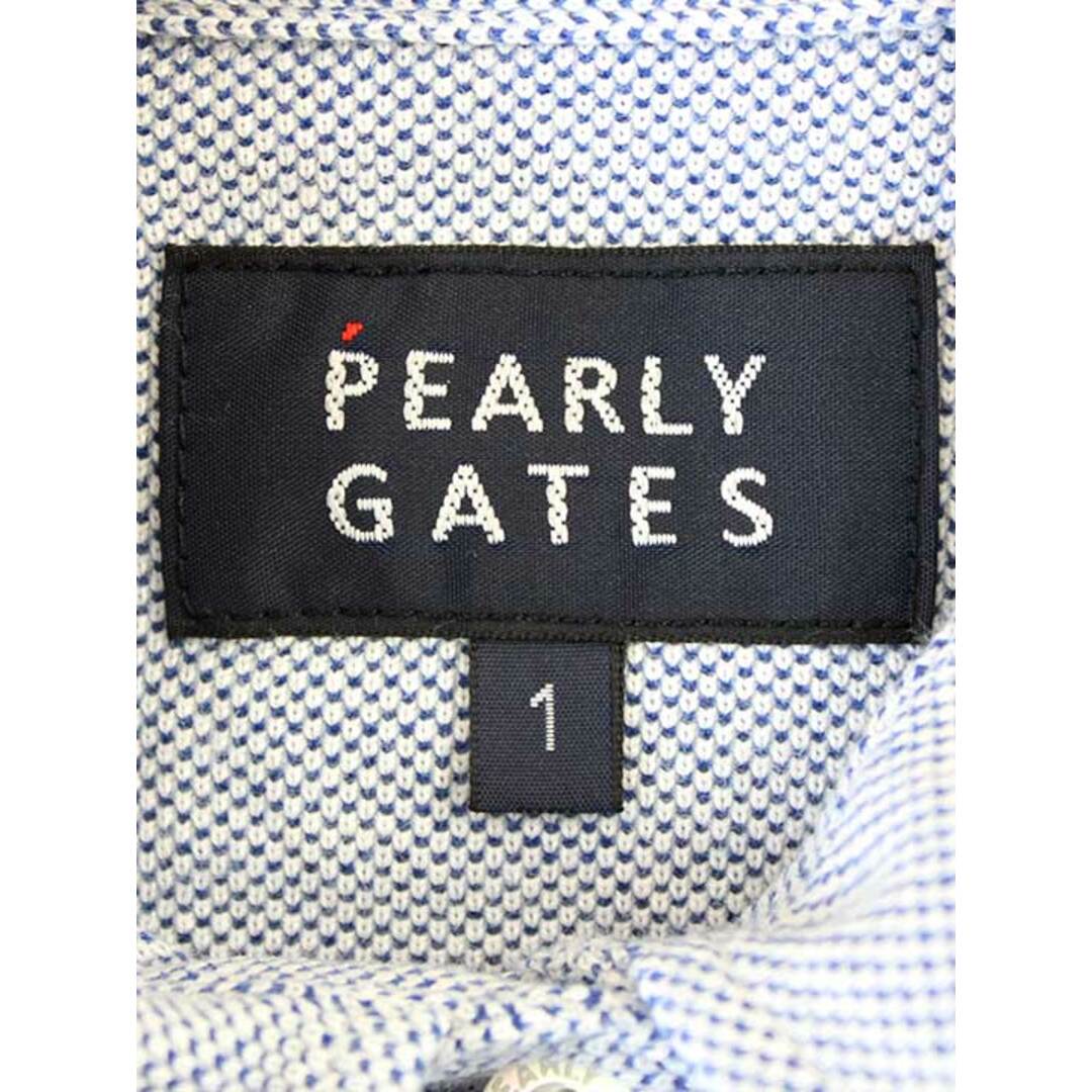 PEARLY GATES(パーリーゲイツ)の【値下げ】◇PEARLY GATES/パーリーゲイツ◇2020年製/エイトロック鹿の子長袖ポロシャツ/ポケット/ロゴ/ゴルフウエア/トレーニングウエア/長袖 ライトブルー/水色 レディース 1【中古】春夏秋冬 033022 スポーツ/アウトドアのゴルフ(ウエア)の商品写真