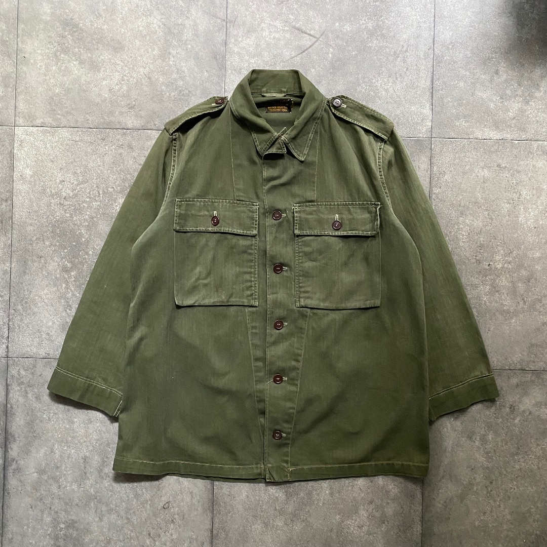 50s オランダ軍 HBT JKT ヘリンボーンツイルジャケットメンズ - www