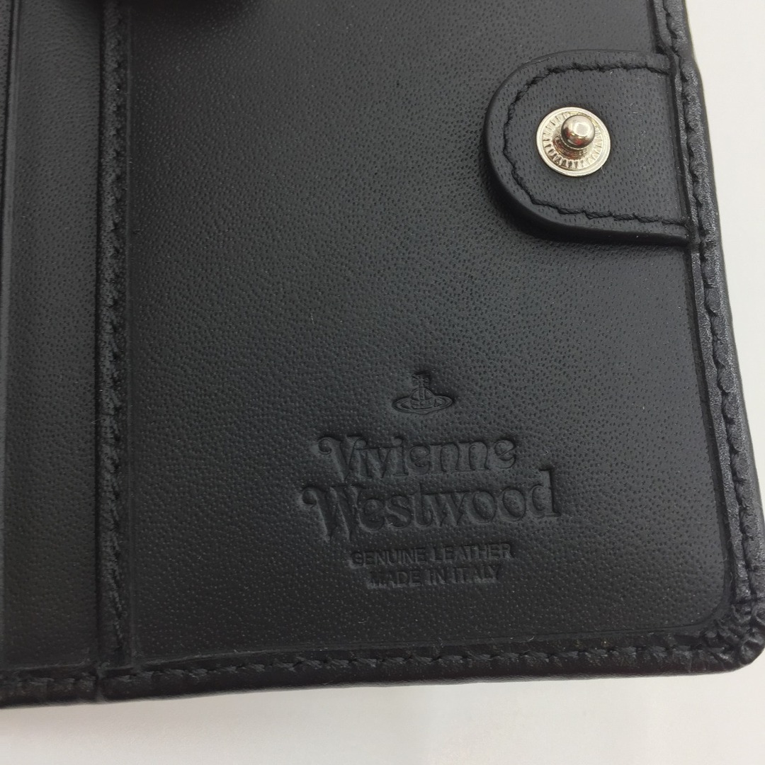 Vivienne Westwood(ヴィヴィアンウエストウッド)の◎◎Vivienne Westwood ヴィヴィアン・ウエストウッド 財布 二つ折り がま口 51010020 ブラック ハンドメイドのファッション小物(財布)の商品写真