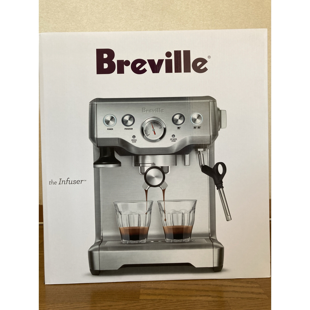 ☆新品未開封☆Breville インフューザー エスプレッソマシン シルバー系 スマホ/家電/カメラの調理家電(エスプレッソマシン)の商品写真