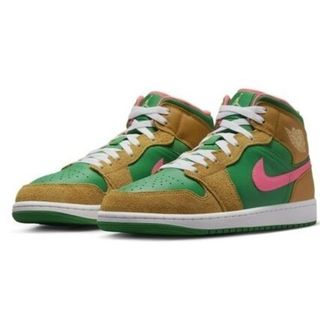 ジョーダン(Jordan Brand（NIKE）)のエア ジョーダン1 MID Air Jordan1 黒系 28.5ｃｍ　ナイキ(スニーカー)