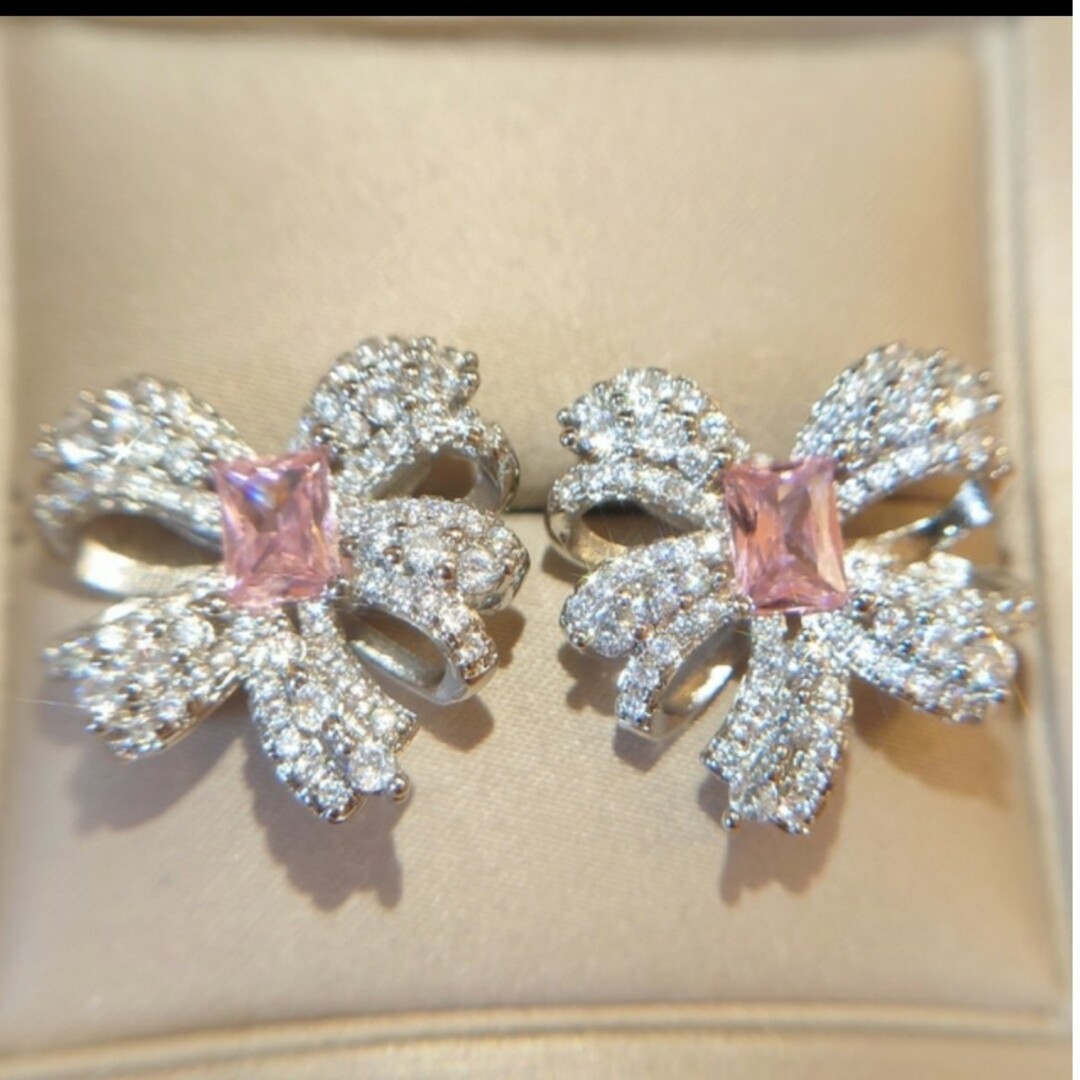 1943 高級 sona ダイヤモンド ネックレス ピンク ドロップ ヘイロー レディースのアクセサリー(ネックレス)の商品写真