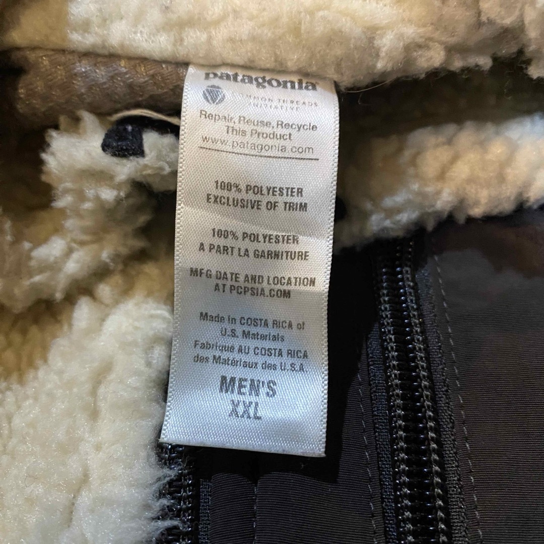 2011年製　Patagonia パタゴニア　レトロX ボア　フリース　XXL メンズのジャケット/アウター(マウンテンパーカー)の商品写真