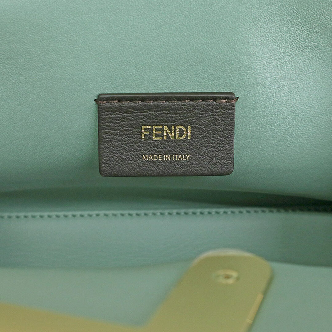 FENDI(フェンディ)のフェンディ ファースト 2WAY クラッチ ショルダーバッグ 斜め掛け クロコダイル  MENTA グリーン 緑 ゴールド金具 8BP129 FENDI（新品・未使用品） レディースのバッグ(ショルダーバッグ)の商品写真