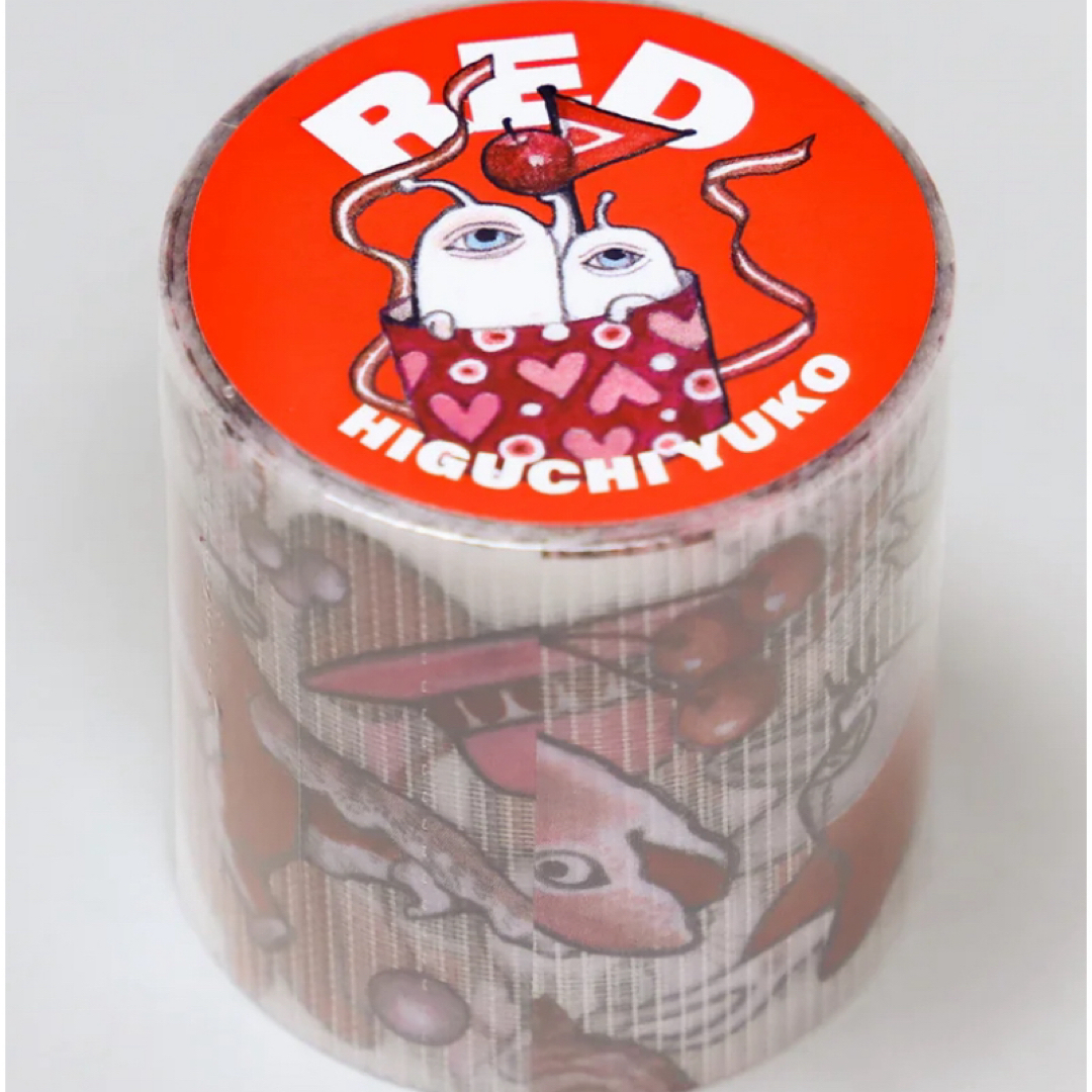 ヒグチユウコ(ヒグチユウコ)の★完売品★養生テープ★ヒグチユウコ★ボリス雑貨店★RED インテリア/住まい/日用品の文房具(テープ/マスキングテープ)の商品写真