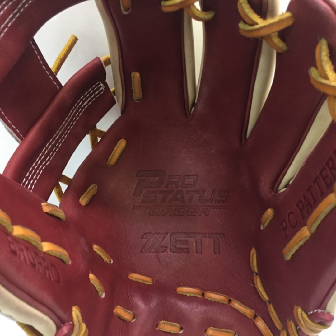中古品 ゼット ZETT プロステイタス 軟式 内野手用オーダー 中古品 ゼット ZETT プロステイタス 軟式 内野手用オーダー