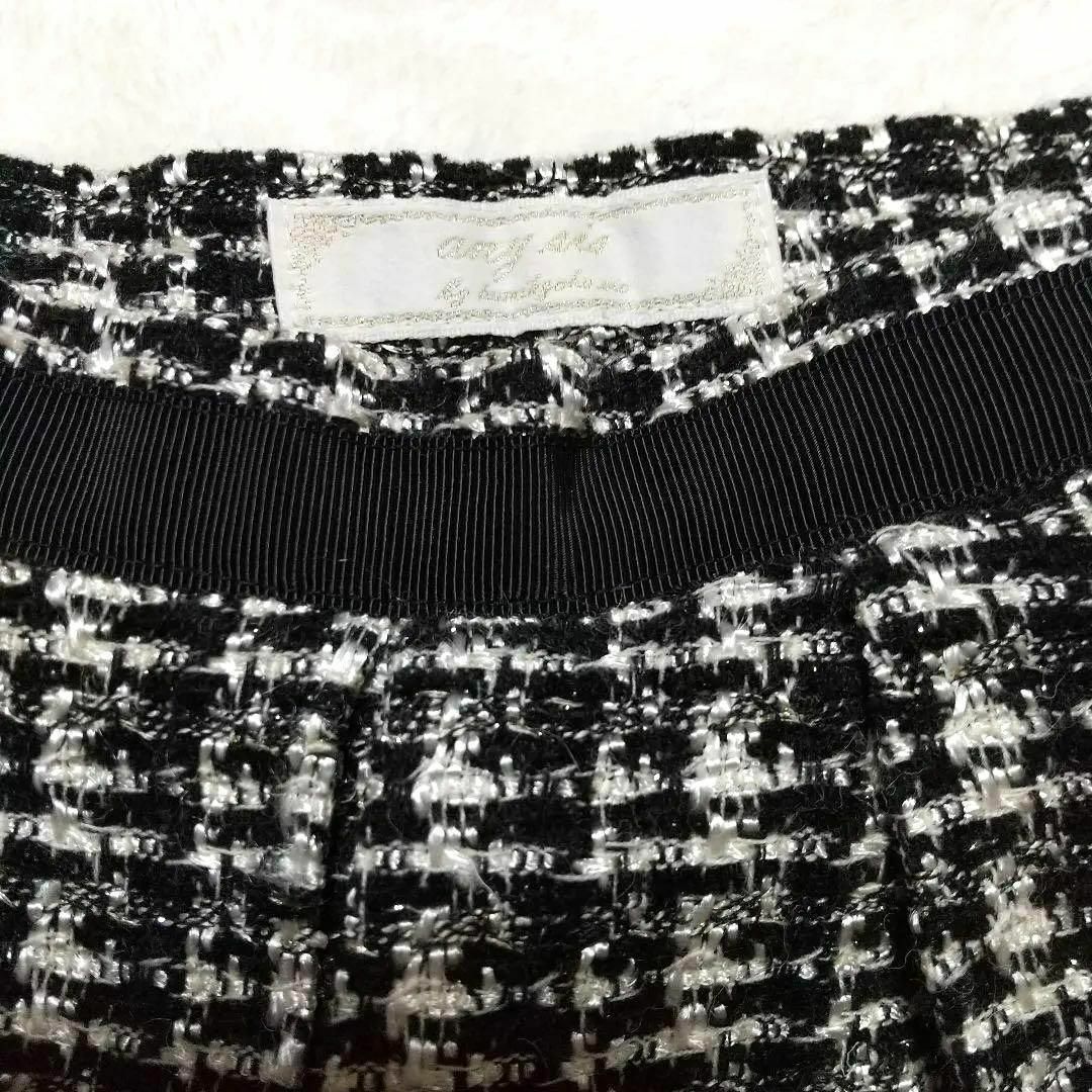 096  any sis  エニィスィス ひざ丈 ツイードスカート 上品 レディースのスカート(ひざ丈スカート)の商品写真