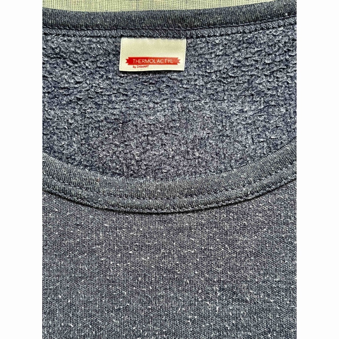 L ネイビー ダマール レベル5 アクリル インナー / 超極暖 Tシャツ メンズのアンダーウェア(その他)の商品写真