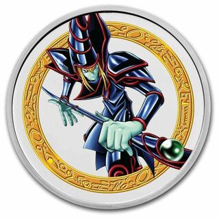 2023年ニウエ　遊戯王 ブラックマジシャン １オンス　カラー銀貨(貨幣)