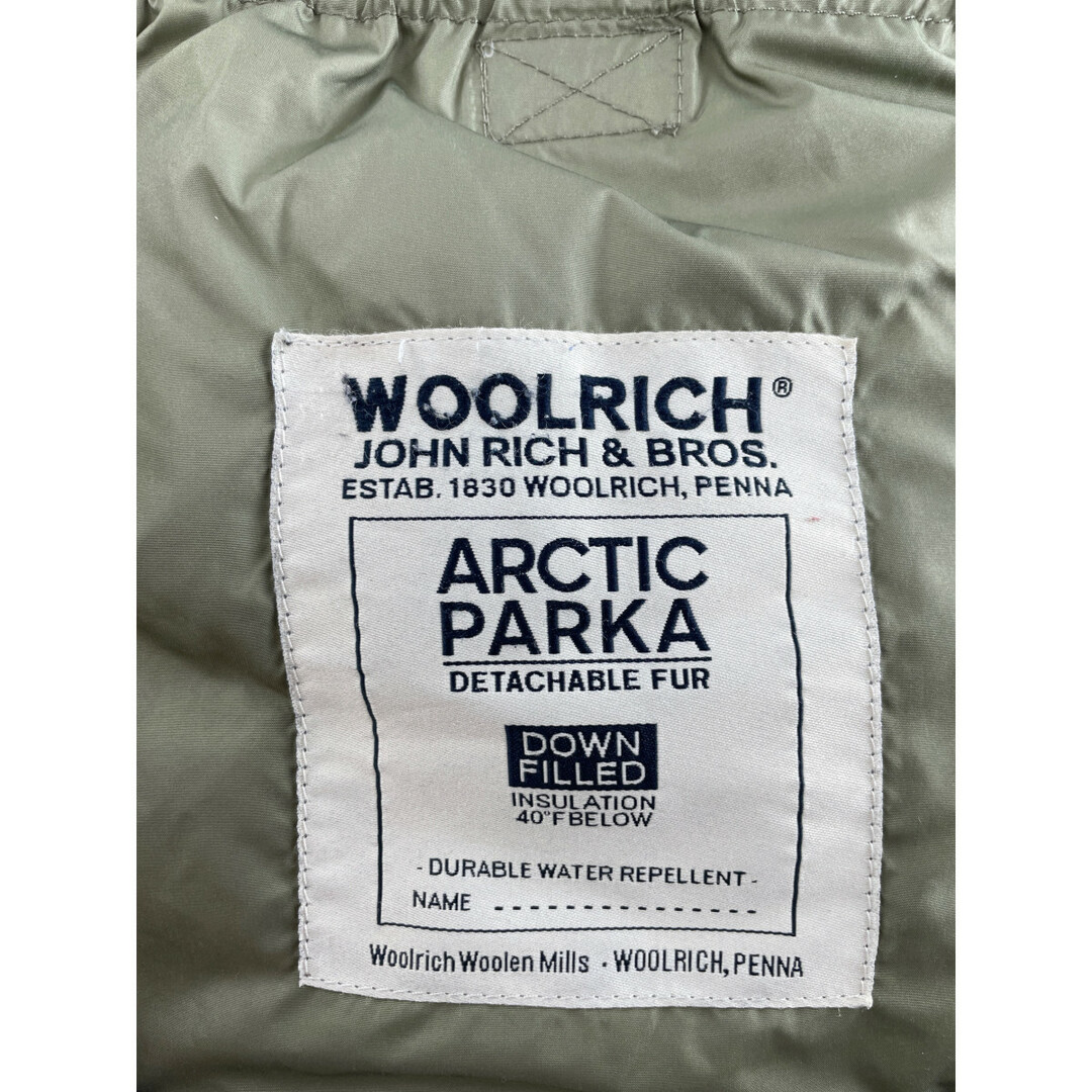 WOOLRICH(ウールリッチ)のウールリッチ ブラウンxネイビー カモ柄 アークティックパーカ ダウンジャケット XS メンズのジャケット/アウター(その他)の商品写真