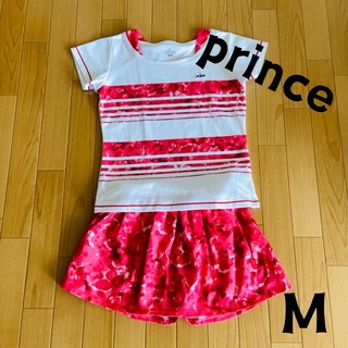 プリンス(Prince)のプリンス　テニス・バドミントンウェアセット　ゲームシャツ　スカート　スコート　M(ウェア)