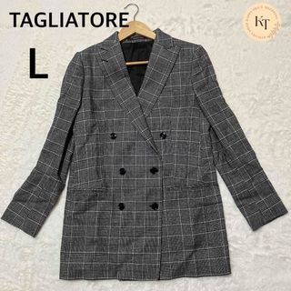 TAGLIATORE - タリアトーレ　ダブル　テーラード　ヴィンテージ　グレンチェック　ウール　イタリア