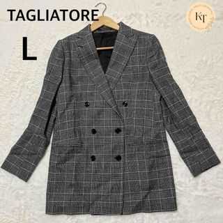 タリアトーレ(TAGLIATORE)のタリアトーレ　ダブル　テーラード　ヴィンテージ　グレンチェック　ウール　イタリア(テーラードジャケット)