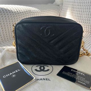 シャネル(CHANEL)のCHANEL シャネル カメラバッグ キャビアスキン 美品(ショルダーバッグ)