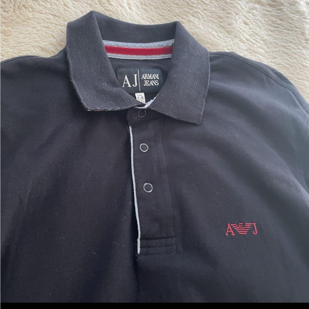 ARMANI JEANS(アルマーニジーンズ)のARMANI JEANS 長袖　ポロシャツ　カットソー　　M メンズのトップス(Tシャツ/カットソー(七分/長袖))の商品写真