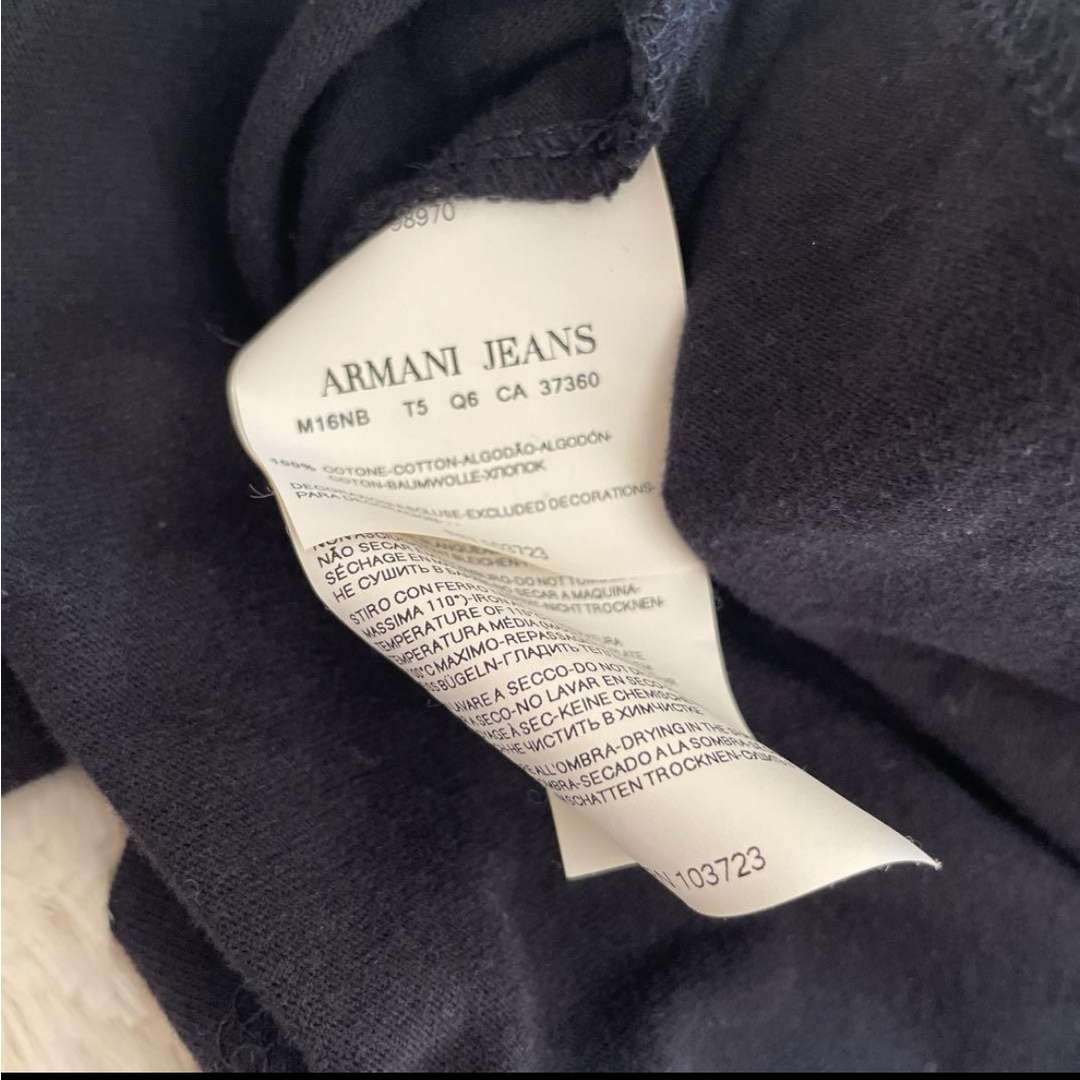 ARMANI JEANS(アルマーニジーンズ)のARMANI JEANS 長袖　ポロシャツ　カットソー　　M メンズのトップス(Tシャツ/カットソー(七分/長袖))の商品写真