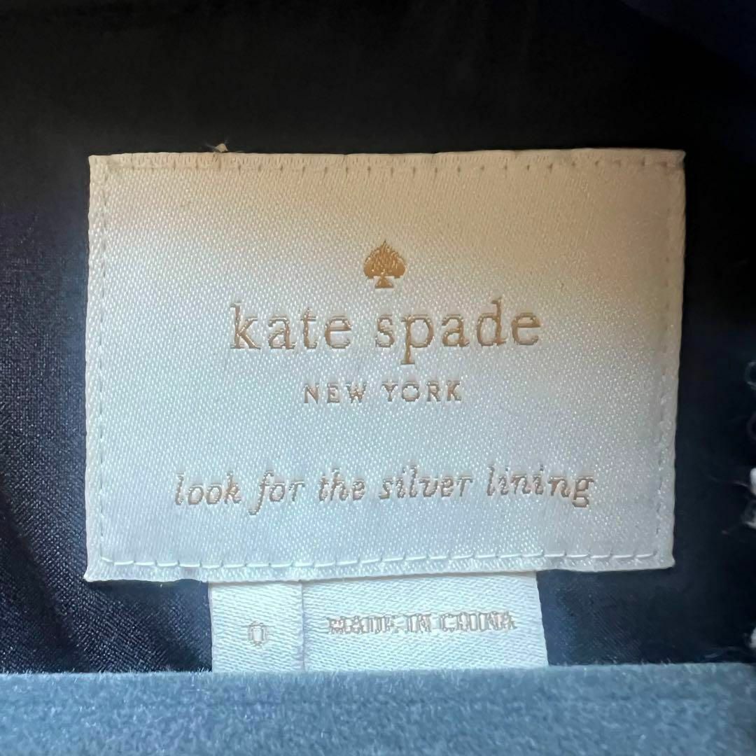 kate spade new york(ケイトスペードニューヨーク)の【美品】kate spade ツイードワンピース ノースリーブ 0 グレー レディースのワンピース(ひざ丈ワンピース)の商品写真