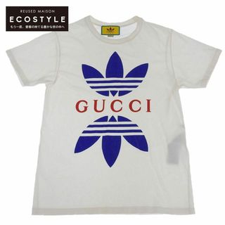 グッチ(Gucci)のグッチ GUCCI グッチ アディダスコラボ ロゴプリント Tシャツ トップス メンズ ホワイト XS 548334 XS(その他)