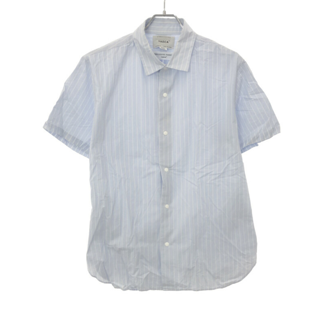 YAECA(ヤエカ)のYAECA ヤエカ COMFORT SHIRT RELAX LONG S/S スナップボタンコンフォートシャツ ブルー系×ホワイト S 10141 メンズのトップス(シャツ)の商品写真