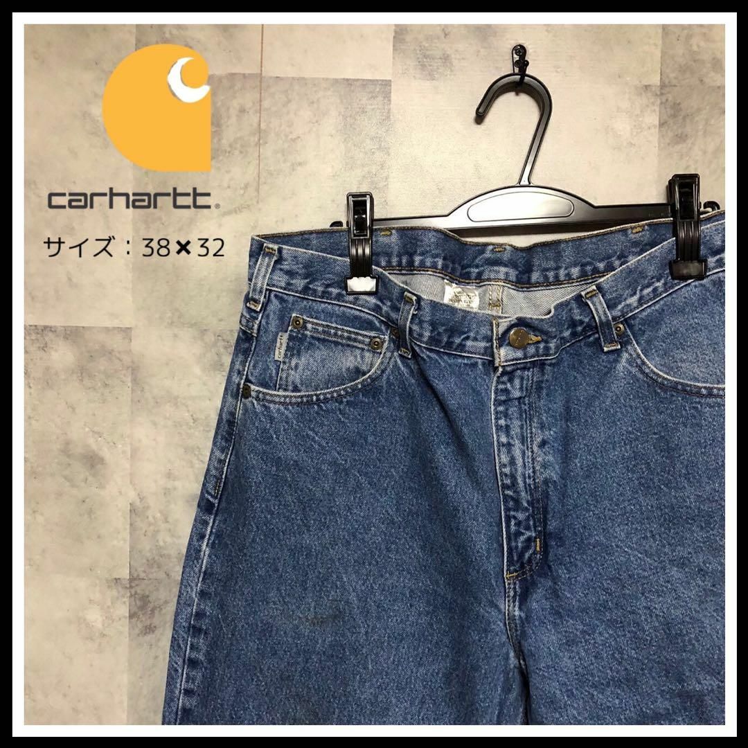 carhartt(カーハート)のUS/EU輸入　海外古着  Carhartt　38×32　ワイド　デニム メンズのパンツ(デニム/ジーンズ)の商品写真