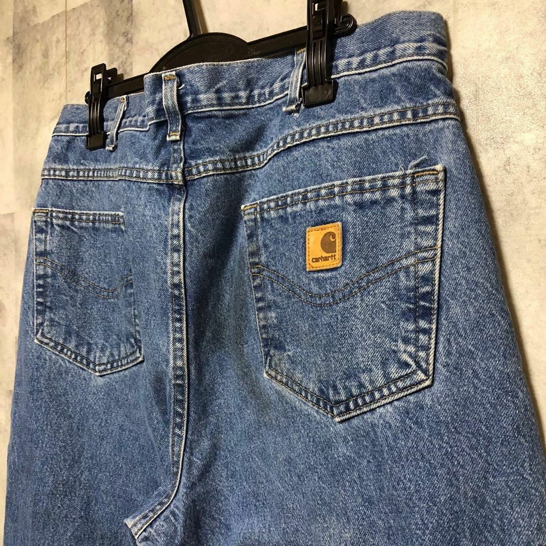 carhartt(カーハート)のUS/EU輸入　海外古着  Carhartt　38×32　ワイド　デニム メンズのパンツ(デニム/ジーンズ)の商品写真