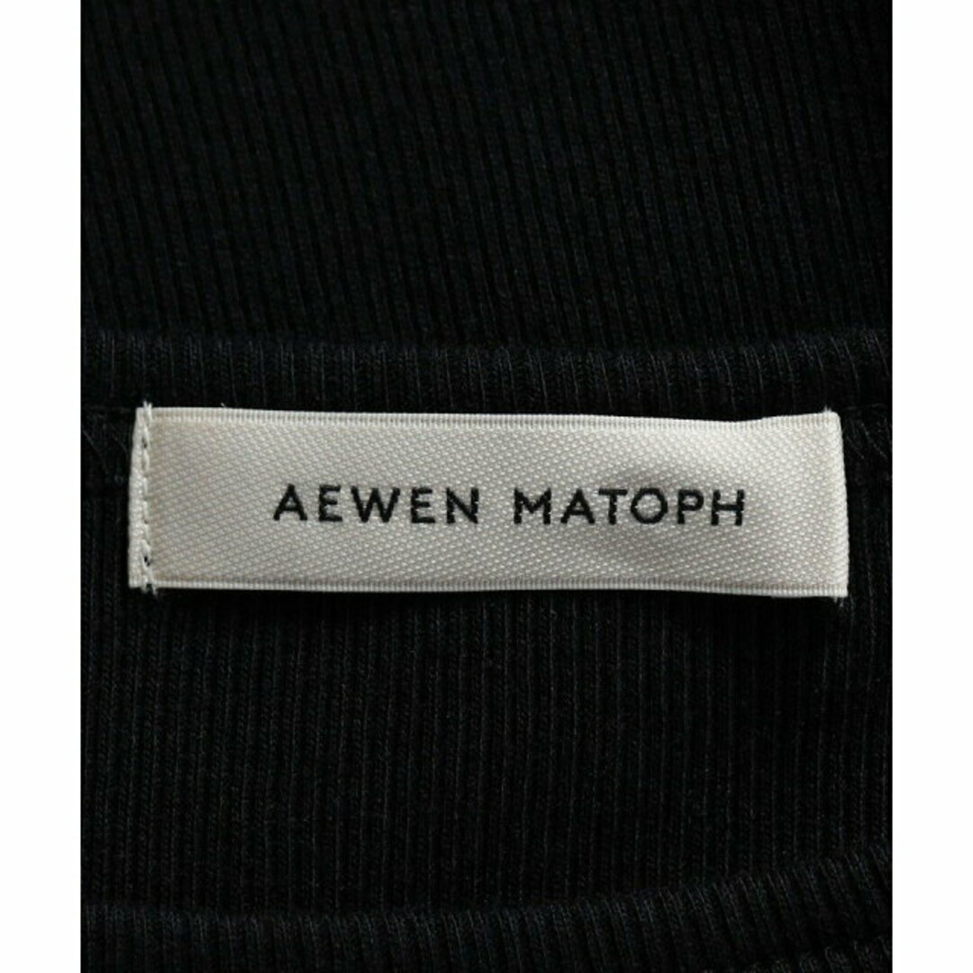 AEWEN MATOPH(イウエンマトフ)の【BLACK】<AEWEN MATOPH>C/R テレコ リブ タンクトップ レディースのトップス(タンクトップ)の商品写真