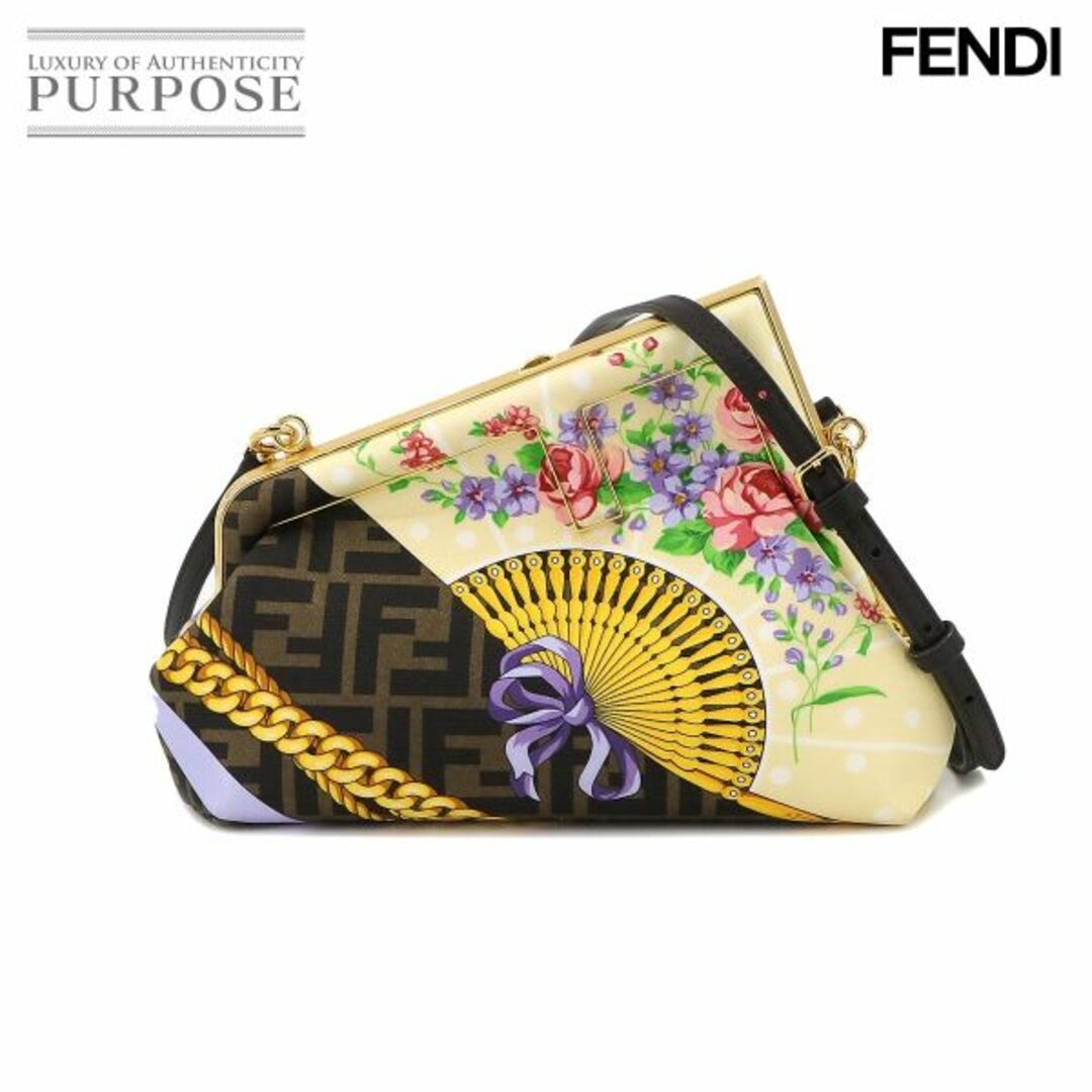 FENDI(フェンディ)の未使用 展示品 フェンディ FENDI ヴェルサーチェ フェンダーチェ ファースト スモール 2way クラッチ ショルダー バッグ 8BP129 VLP 90220509 レディースのバッグ(クラッチバッグ)の商品写真