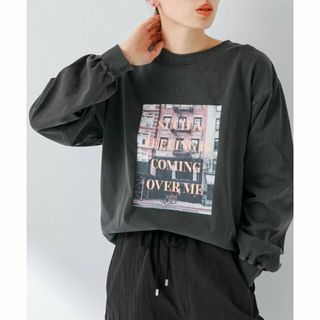 サニーレーベル(Sonny Label)の【ブラック】フォトロングスリーブTシャツ(カットソー(長袖/七分))