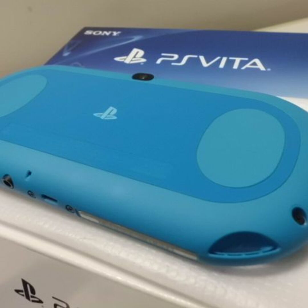 PlayStation Vita(プレイステーションヴィータ)のPSVITA PCH-2000 Aqua Blue エンタメ/ホビーのゲームソフト/ゲーム機本体(携帯用ゲーム機本体)の商品写真