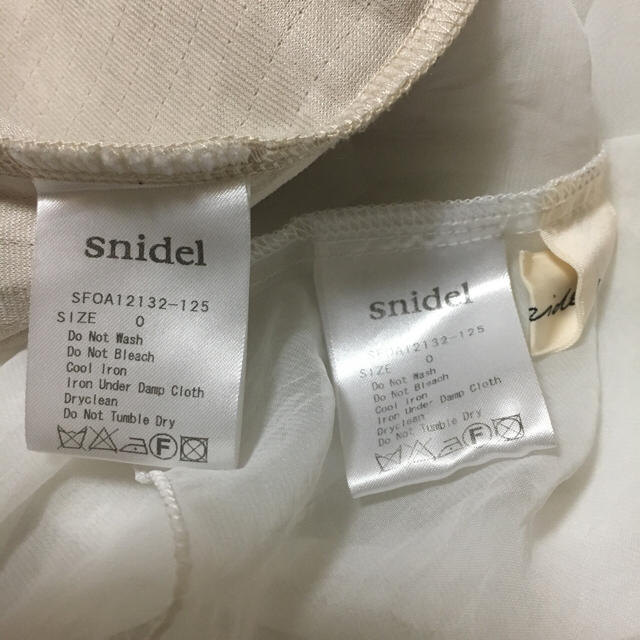 SNIDEL(スナイデル)のsnidel  ワンピースとブラウスset みみ様専用 レディースのワンピース(ミニワンピース)の商品写真