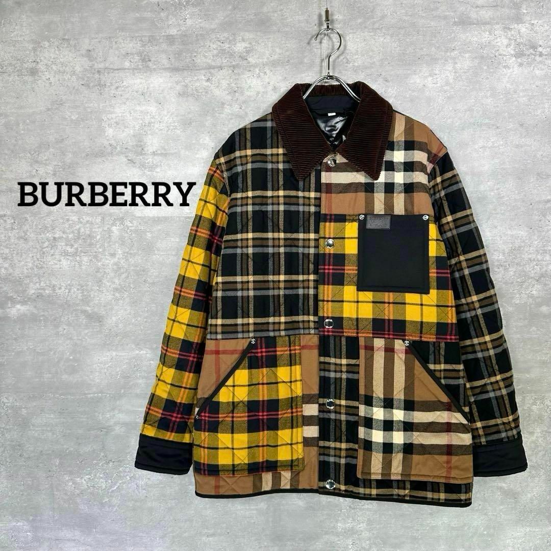 BURBERRY(バーバリー)の『BURBERRY』 バーバリー (M) パッチワーク ノバチェックジャケット メンズのジャケット/アウター(ブルゾン)の商品写真