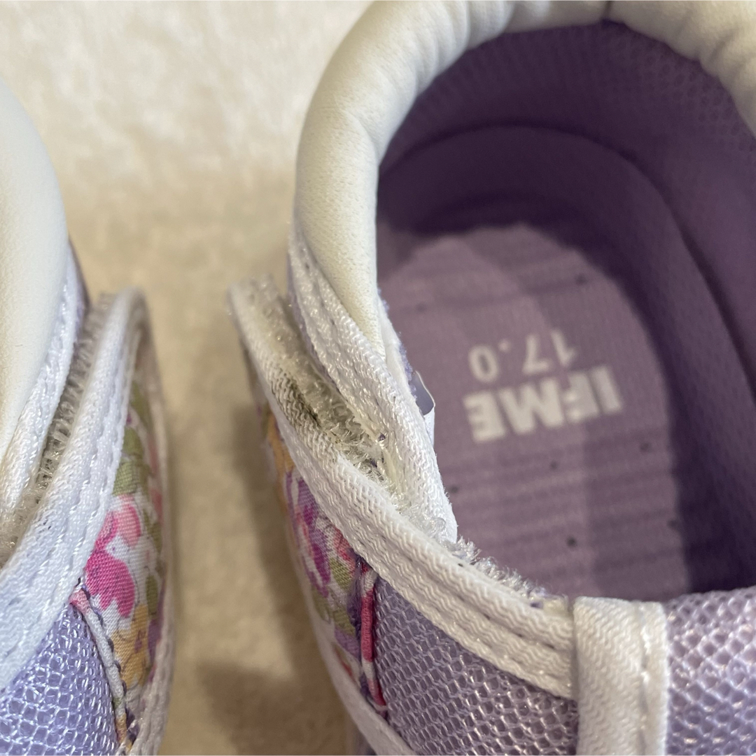 Branshes(ブランシェス)の【IFME×branshesコラボ】17センチ　紫　サンダル キッズ/ベビー/マタニティのキッズ靴/シューズ(15cm~)(サンダル)の商品写真