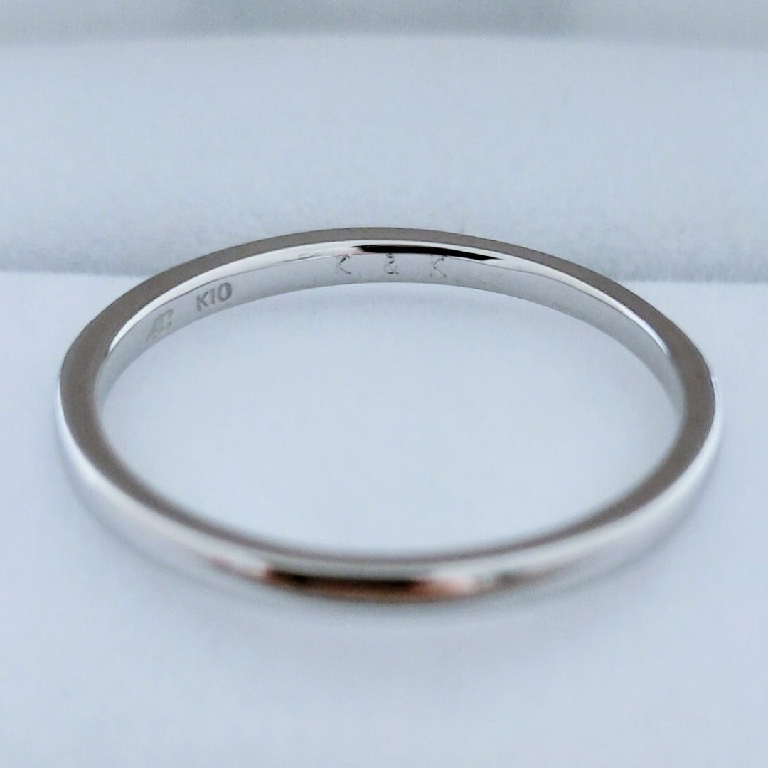 4℃(ヨンドシー)の4℃ ホワイトゴールド リング K10WG 1.8mm 1.7g レディースのアクセサリー(リング(指輪))の商品写真
