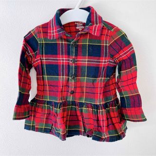 ポロラルフローレン(POLO RALPH LAUREN)のチェック柄シャツ チュニック＊80cm＊ポロラルフローレン(シャツ/カットソー)