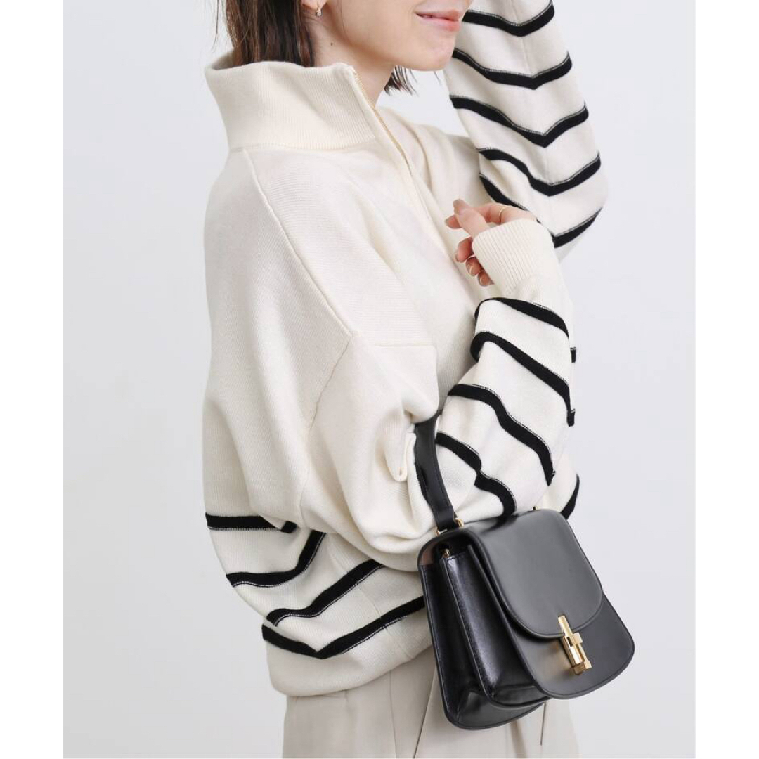 L'Appartement DEUXIEME CLASSE(アパルトモンドゥーズィエムクラス)のGOOD GRIEF/グッドグリーフBorder Zip Knit TOP レディースのトップス(ニット/セーター)の商品写真