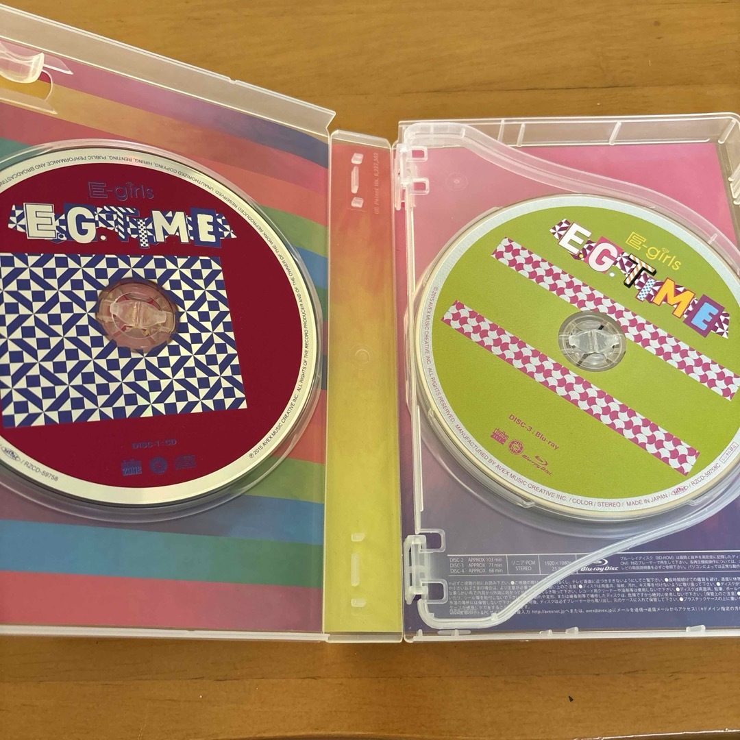 E-girls(イーガールズ)のE．G．TIME（初回生産限定／ボーナスCD＋Blu-ray（3枚組）付） エンタメ/ホビーのCD(ポップス/ロック(邦楽))の商品写真