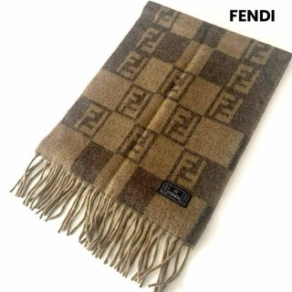 フェンディ(FENDI)のイタリア製　FENDI フェンディ ズッカ柄　マフラー 　ストール(マフラー/ショール)