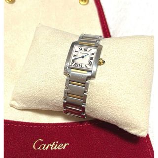 カルティエ(Cartier)のCartier カルティエ　タンクフランセーズ　SM コンビ　腕時計(腕時計)