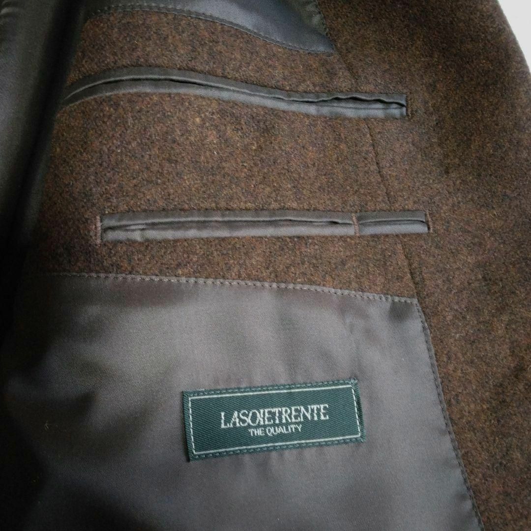 【新品未使用】ラセントレント　高級ラムウール100％　92A5　仕付け糸付　秋冬 メンズのジャケット/アウター(テーラードジャケット)の商品写真