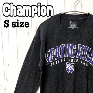 チャンピオン(Champion)のChampion チャンピオン ロンT 長袖 袖ロゴ s ユニセックス 海外古着(Tシャツ/カットソー(七分/長袖))