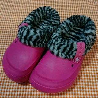 クロックス(crocs)のストロー様専用 クロックス blitzen Ⅱ ゼブラピンク キッズJ2(サンダル)