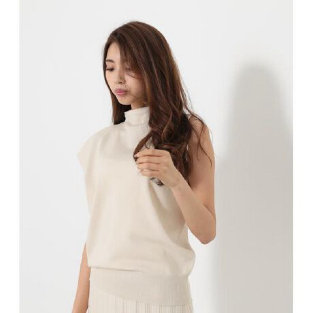 rienda(リエンダ)のアシンメトリーH／N Knit TOP-R レディースのトップス(ニット/セーター)の商品写真