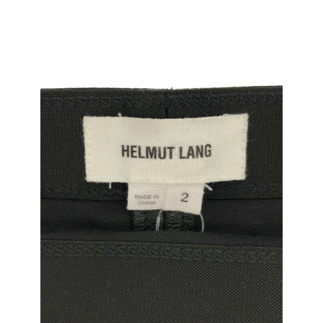 HELMUT LANG(ヘルムートラング)のHELMUT LANG ヘルムート ラング KNEE LENGTH SK シープスキンレザー スカート ブラック 2 16-5307101 レディースのスカート(ひざ丈スカート)の商品写真