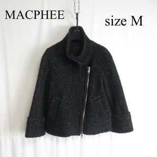 マカフィー(MACPHEE)のMACPHEE スタンドカラー ジップ ショート ジャケット アウター ブルゾン(その他)