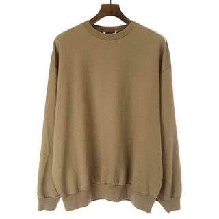 AURALEE オーラリー 22AW ELASTIC HIGH GAUGE SWEAT P/O クルーネックスウェット ブラウン 4(スウェット)