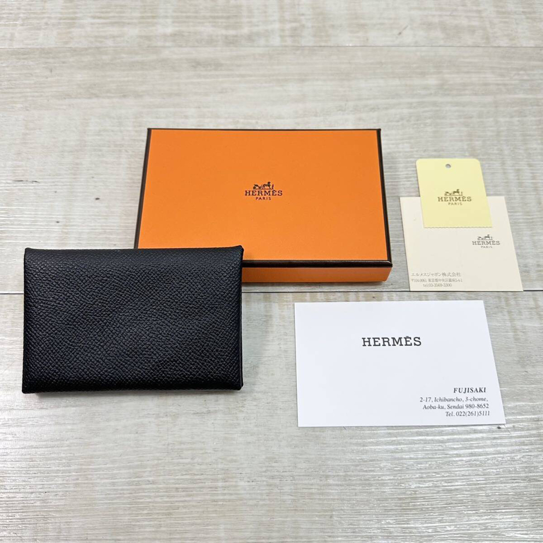 Hermes(エルメス)の美品 国内正規 HERMES カルヴィ エプソン カードケース 名刺入れ メンズのファッション小物(名刺入れ/定期入れ)の商品写真