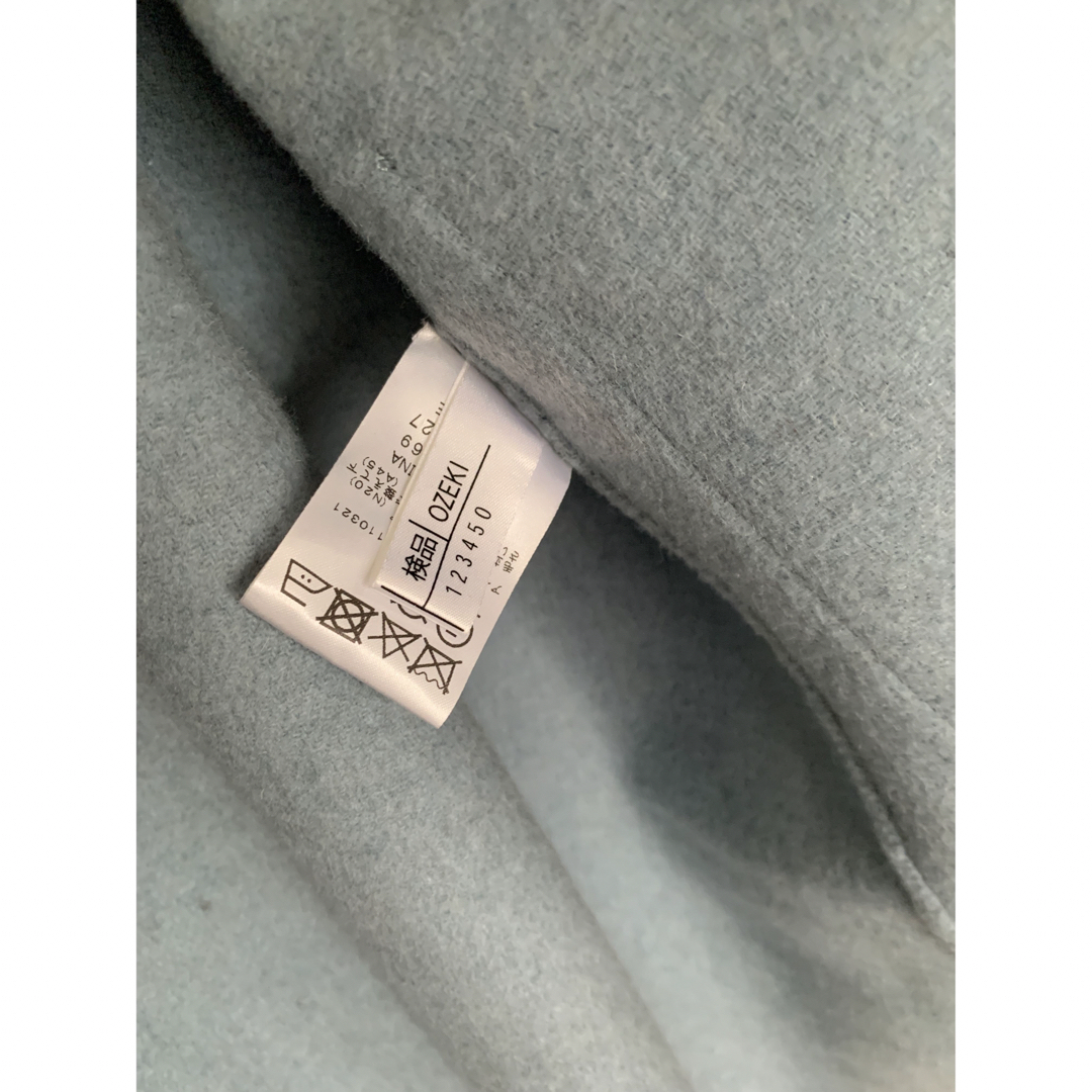 leilian(レリアン)のレリアン　コート　グレー&ブルー　XXL レディースのジャケット/アウター(ガウンコート)の商品写真